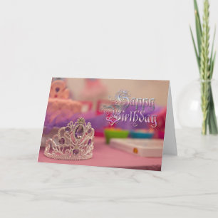 Cartão de Aniversário Púrpura, Rosa, da Princes