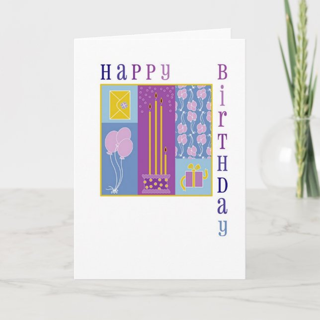 cartão de aniversário quadrado 2004 (Frente)