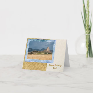 Cartão de Aniversário Ranhura Ocidental para Pai