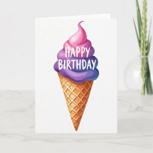 Cartão de Aniversário Redemoinho Doce