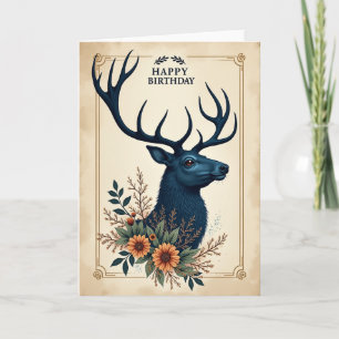 Cartão de Aniversário Regal Stag
