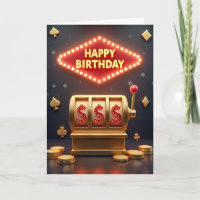 Cartão de Aniversário Retro de Jogo