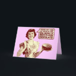 Cartão de aniversário retro engraçado da dona de<br><div class="desc"></div>