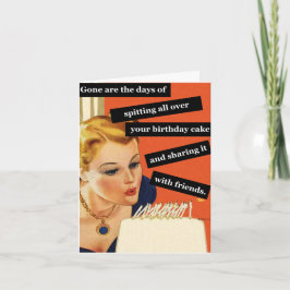 Cartão de Aniversário Retroativo Enganador De Vela