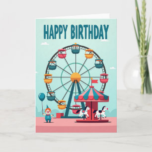 Cartão de Aniversário Roda de Celebração
