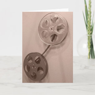 Cartão de Aniversário "Rolos de Filme Sepia"