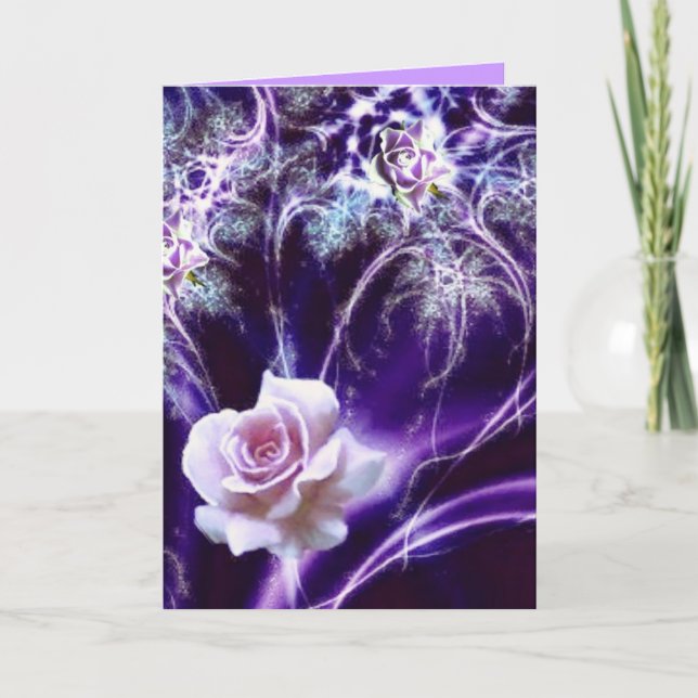 Cartão de aniversário romântico (Frente)