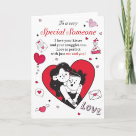 Cartão de Aniversário Romântico de Amor para Parce