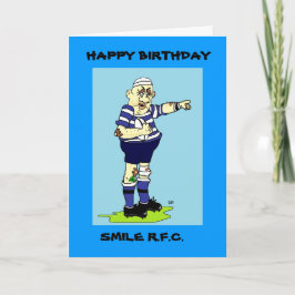 CARTÃO DE ANIVERSÁRIO RUGBY PLAYER