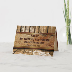 Cartão de Aniversário Russo de Casamento 5 para Ma