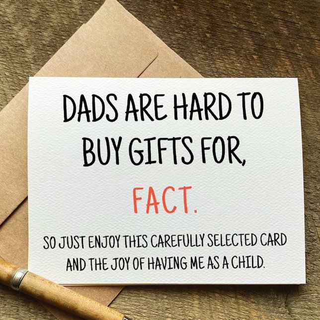 Cartão de aniversário sarcástico engraçado para o  (Funny Sarcastic Birthday Card for Dad)