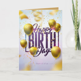 cartão de aniversário - saudação de aniversário