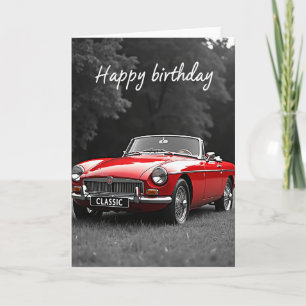 Cartão de Aniversário Scarlet Roadster
