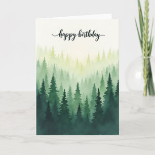 Cartão de Aniversário Sempre Verde