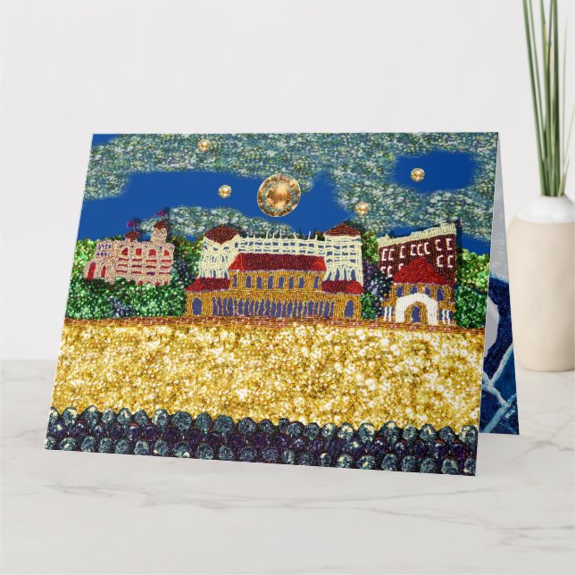 Cartão de Aniversário Sequin Art | Bondi Beach, Au (Frente)