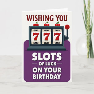 Cartão de Aniversário Sete Sortudos