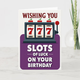 Cartão de Aniversário Sete Sortudos