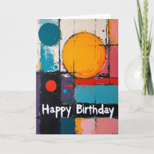 Cartão de Aniversário Sol Radiante