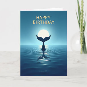 Cartão de Aniversário Sonhador do Oceano