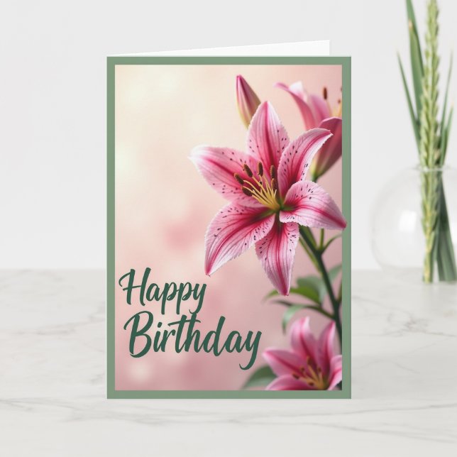 Cartão de Aniversário Sonho Florido (Frente)