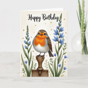 Cartão de Aniversário Sparkle Bird