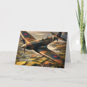 Cartão de Aniversário Spitfire