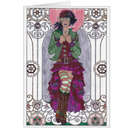 Cartão de Aniversário Steampunk - SF2