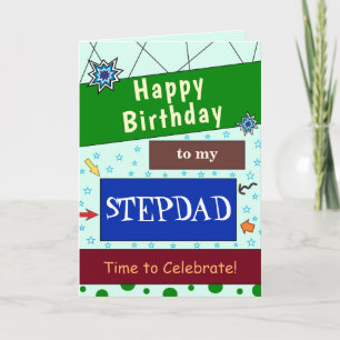 Cartão de Aniversário Stepdad