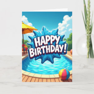 Cartão de Aniversário Summer Splash
