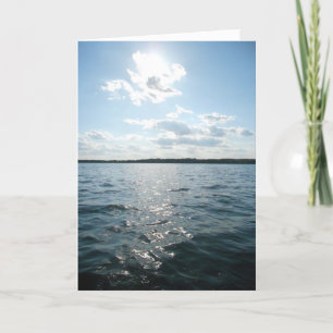 Cartão de aniversário "Sun Over French Lake"