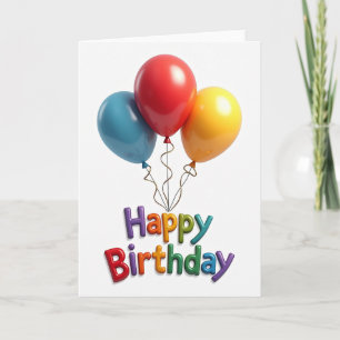 Cartão de Aniversário Surpresa Esfera