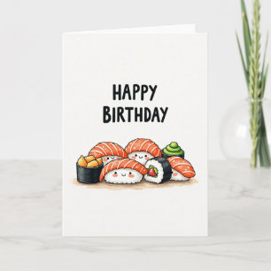 Cartão de Aniversário Sushi Sweet