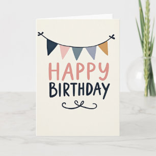 Cartão de Aniversário Sweet Bunting