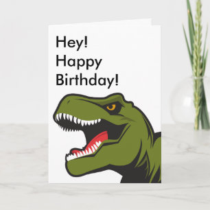Cartão de Aniversário T-Rex