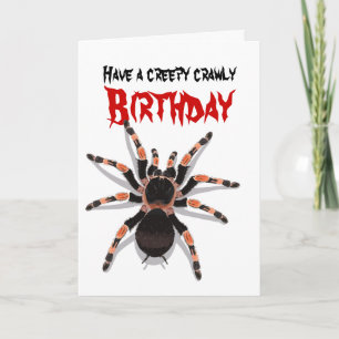 Cartão de Aniversário Tarantula