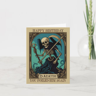 Cartão de Aniversário Tarot da Morte 