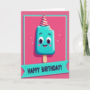 Cartão de Aniversário Teal Treat