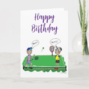 Cartão de Aniversário tênis