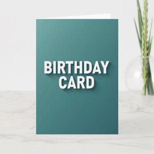 Cartão de Aniversário Tipo Branco