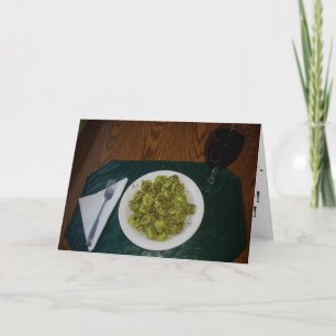 Cartão de aniversário "Tortellini"