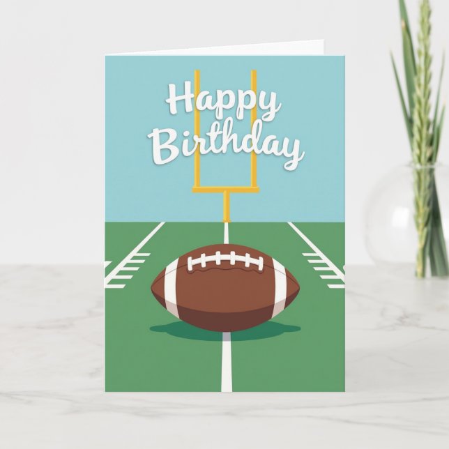 Cartão de Aniversário Touchdown (Frente)