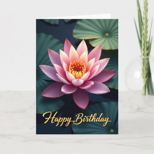 Cartão de Aniversário Tranquil Bloom