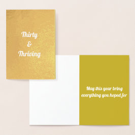 Cartão de Aniversário Trinta e Vestido