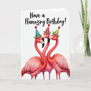 Cartão de Aniversário Trio de Pássaros Alegres