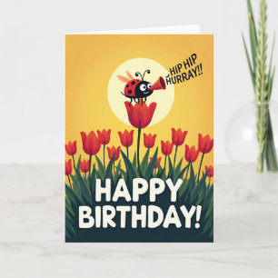 Cartão de Aniversário Tulipa Doce