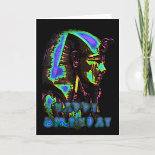 CARTÃO DE ANIVERSÁRIO TUTANKHAMUN Cartão de Saudaç