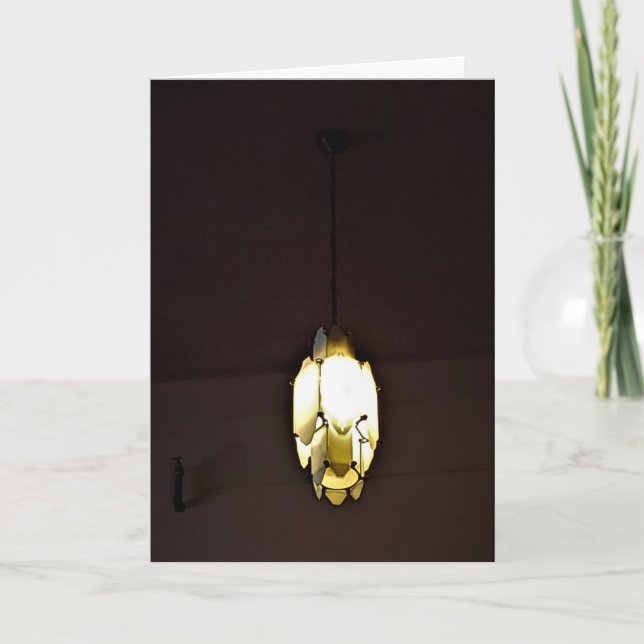 Cartão de aniversário "Uma fixação do histórico" (Frente)