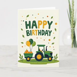 Cartão de Aniversário Vagão da Fazenda