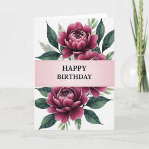 Cartão de Aniversário Velvet Rose