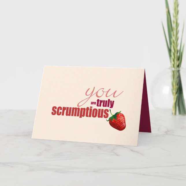 Cartão de Aniversário Verdadeiramente Escrupuloso (Frente)